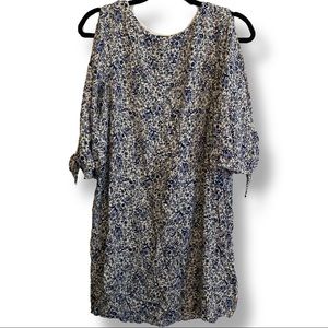 H&M Floral Slip Dress Open/Tie Sleeves